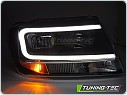 Přední světla, světlomety, lampy Jeep Grand Cherokee, 1999-2005, TubeLight, LED, černé