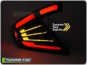 Zadní LED světla, světlomety, lampy Honda Civic X, 2016-2021 hatchback, SEQ, černé