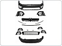 Přední nárazník VW Golf 7, 2013-2017, SPORT, PDC