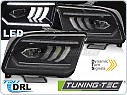 Přední FULL LED světla, světlomety, lampy Ford Mustang 2004-2009, TubeLight, SEQ, černé