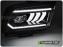 Přední FULL LED světla, světlomety, lampy Ford Mustang 2004-2009, TubeLight, SEQ, černé