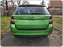 Ochranný kryt zadního nárazníku pro Škoda Fabia III Combi Facelift - černý lesklý