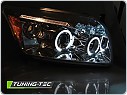 Přední světla, světlomety, lampy Dodge Caliber 2006-2012, Angel Eyes, chrom