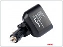 Rozdvojka zásuvky + 2xUSB 1xUSB-C 1x voltmetr 12V-24V