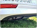 Atrapy výfuků pro Škoda Octavia IV RS style - černé 