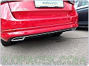 Atrapy výfuků pro Škoda Octavia IV RS Style - stříbrné, 3 díly
