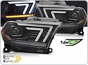 Přední světla, světlomety, lampy Dodge Durango 2010-2013, LED TubeLight, SEQ, černé