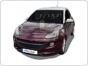 Přední maska Opel Adam (2012-2019) - bez znaku