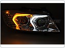 Přední xenonové světlomety, světla, lampy BMW E90, E91 LCI, 2009-2011, LED, chromové