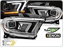 Přední xenonová světla, světlomety, lampy Dodge Durango 2010-2013, TubeLight, SEQ, chromové