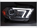 Přední xenonová světla, světlomety, lampy Dodge Durango 2010-2013, TubeLight, SEQ, chromové