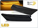 Boční LED dynamické blinkry Porsche 911, 997 Carrera 2004-2009, Boxster 987 2005-2008, kouřová