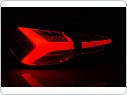 Zadní LED světla, světlomety, lampy Ford Focus 4, 2018-2021, hatchback, červeno-bílé, SEQ