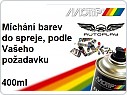 Míchání barev podle kodu barvy vozu, Barva na zakázku, Autolak sprej 400ml