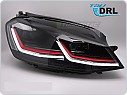 Přední světla, světlomety, lampy VW Golf VII, 2012-2017, RED LINE, DRL, FULL LED