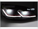 Přední světla, světlomety, lampy VW Golf VII, 2012-2017, RED LINE, DRL, FULL LED