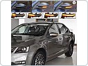 Boční LED dynamické blinkry do zrcátek Škoda Octavia III, 2012-2020, kouřové