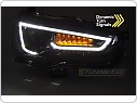 Přední světla, světlomety, lampy Mitsubishi Lancer 8, 2008-2016, TubeLight, DRL, černé