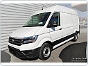 Ochranná lišta hrany kufru VW Crafter 2017- (rýhovaný hliník, matná)