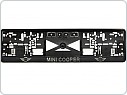 Držák SPZ, podložka pod značku s 3D logem, Mini Cooper