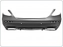 Zadní nárazník Mercedes E W213, 2016-2018, AMG Style E43, PDC, sedan 4dveř.