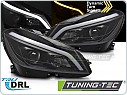 PŘEDNÍ SVĚTLA MERCEDES C W204, 2011-2014, LED TUBE, DRL, SEQ, LPMEF3 černé