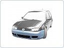 Přední nárazník R32 Volkswagen Golf 4, 1998-2003 NA PRODEJNĚ 1KS SKLADEM
