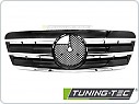 PŘEDNÍ MASKA MERCEDES CLK W208, 1996-2002, ČERNÁ CHROM, grmea2