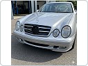PŘEDNÍ MASKA MERCEDES CLK W208, 1996-2002, ČERNÁ CHROM, grmea2