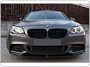 Přední maska, ledvinky BMW F10, F11 styl M5, lesklá černá, grbm49