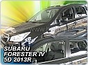 Plexi ofuky oken, deflektory, přední + zadní, Subaru Forester IV. 2013-2019