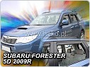 Plexi ofuky, deflektory Subaru Forester III. 2009-2013, přední+ zadní