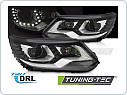 Přední světlomety, světla, lampy Volkswagen Tiguan I, 2011-2015, Černé, LED, DRL