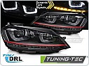 PŘEDNÍ SVĚTLA VW GOLF VII, 2013-2017, LED, SEQ, DRL, ČERVENÉ, lpvx04