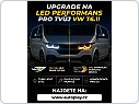 Přední světlomety, světla, lampy VW T6.1, 2020-, TubeLight, DRL, SEQ, černé LPVWU9