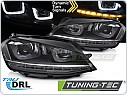 PŘEDNÍ SVĚTLA VW GOLF VII, 2013-2017, LED, SEQ, DRL, STŘÍBRNÁ LINKA, lpvx03