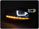PŘEDNÍ SVĚTLA VW GOLF VII, 2013-2017, LED, SEQ, DRL, STŘÍBRNÁ LINKA, lpvx03