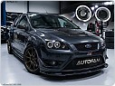 Přední světlomety, světla, lampy Ford Focus, 2005-2008, Angel Eyes, černé black lpfo14, AKCE