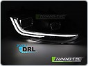 Přední světlomety, světla, lampy Volkswagen Polo 6R 2009-2017, černá/červený pruh, LED, SEQ, DRL