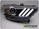 PŘEDNÍ SVĚTLA FORD MUSTANG, 2014-2017, XENON, LED, ČERNÉ, lpfoc8