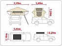 Střešní stan - Tent 2.4 x 1.6m