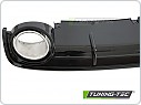 Zadní difuzor AUDI A6 C6 2004-2011, SPORT STYLE, Twin outlet, lesklá černá