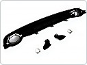 Zadní difuzor AUDI A7 4G (C7) 2010-2014, SPORT STYLE, Twin outlet, lesklá černá