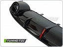 Zadní difuzor s integrovaným LED brzdovým světlem AUDI A7 4G (C7) 2010-2014, SPORT STYLE, Twin outlet, lesklá černá