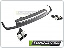 Zadní difuzor AUDI A6 C7 2011-2014, SPORT S-STYLE, Twin outlet, stříbrná