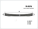 Ochranná lišta hrany kufru Ford Transit Custom 2024-, VW T7 2024-