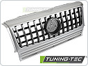 PŘEDNÍ MASKA MERCEDES G W463, 1990-2012, SPORT STYL 2, SILVER CHROM, grmec4