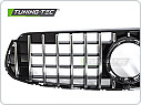 PŘEDNÍ MASKA MERCEDES X253 SUV, C253 COUPE, 2019-2022, GT STYL, ČERNÁ, CHROM, grmem3