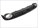 Zadní difuzor AUDI A6 C7 2011-2014, SPORT STYLE, twin outlet, lesklá černá