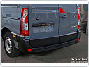 Zesílená ochranná lišta hrany kufru Renault Master 2010-2018 (rýhovaný hliník, černá)